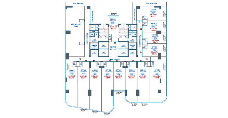 Today Nova Ark Navi Mumbai Office Layout Plan